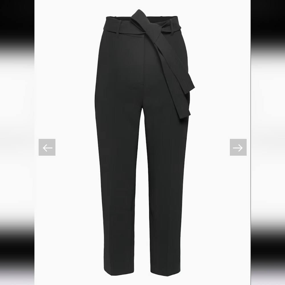 Aritzia Tie Front Pants Navy Size 8